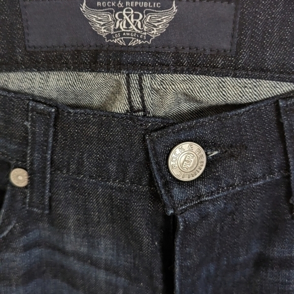 ROCK AND REPUBLIC KASANDRA Jeans Womens Size 27 Dark Wash Denim Long Pants - Picture 7 of 7